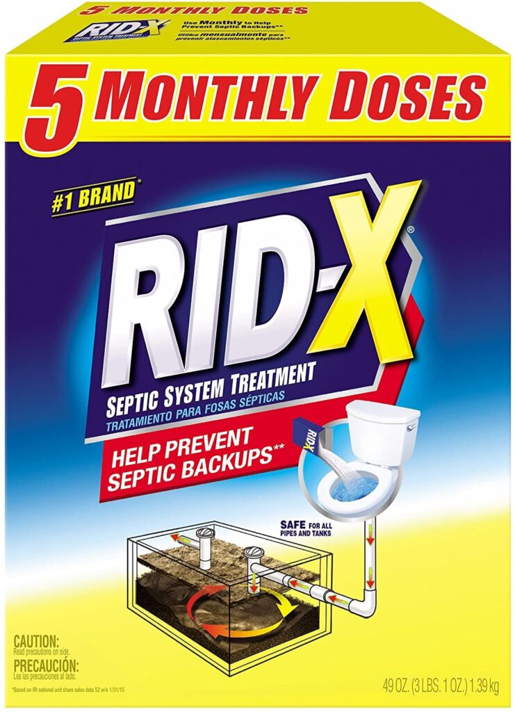 Rid-X Septic Tank System Treatment, 5 ct.